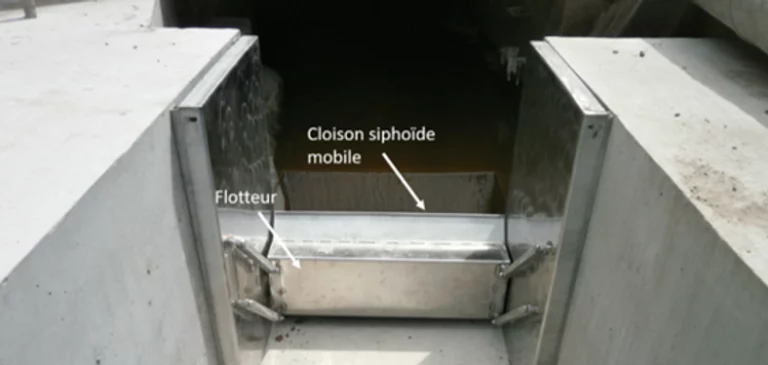 Mise en ouvre du piege a flottant